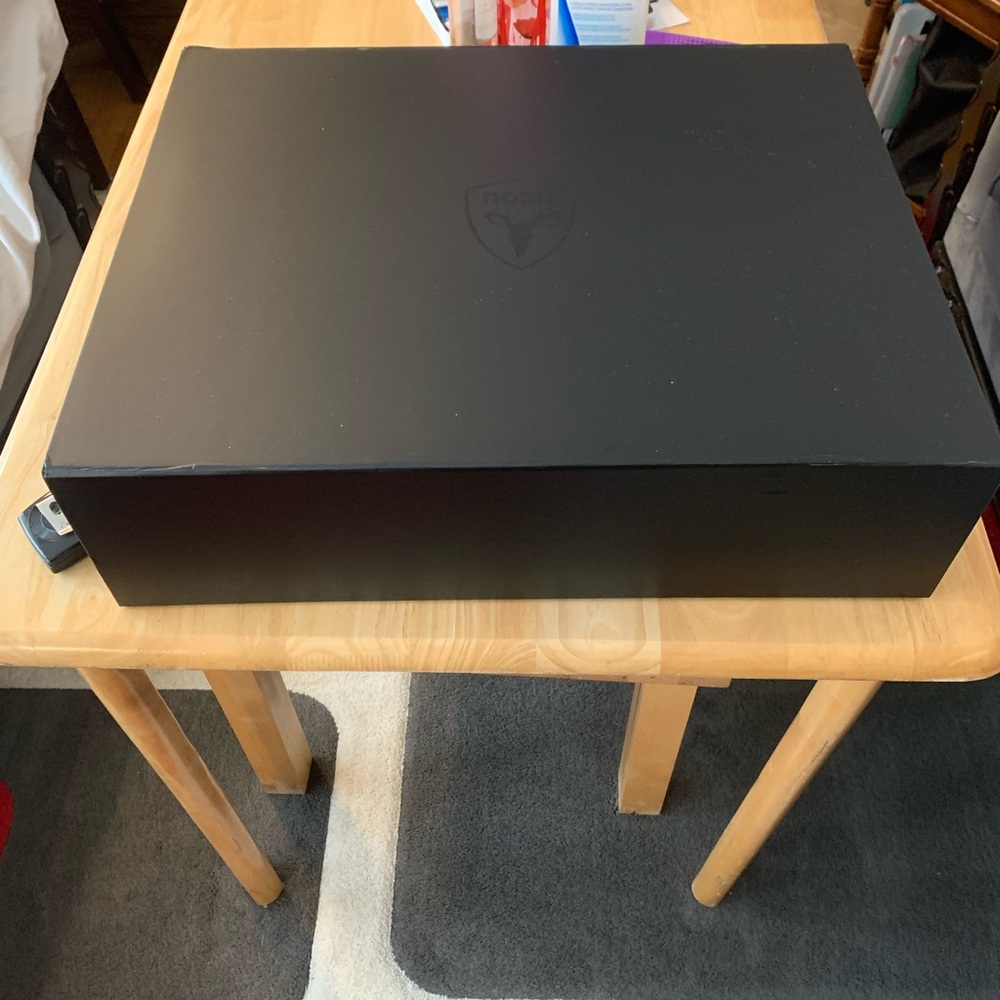 Matte Black Box with Textured Surface and Robust Design